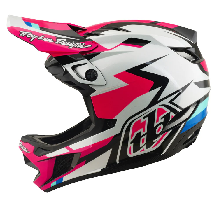 Вело каска Troy Lee Designs D4 Polyacrylite Helmet MIPS Romaer Magenta